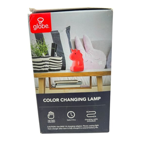 Globe Electric Unicorn Multi-color LED Rechargeable Silicone Night Light Rylie - Picture 5 of 16
